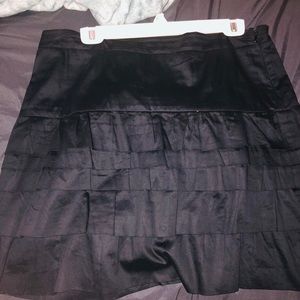 Black ruffle skirt